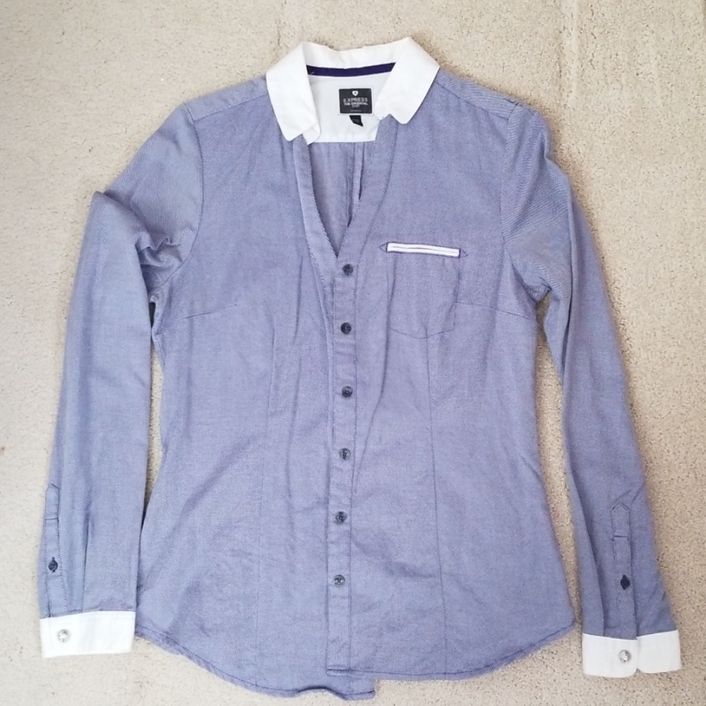 Express Button Down Essential Shirt - image 1